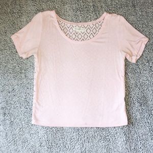 Pastel pink crop top